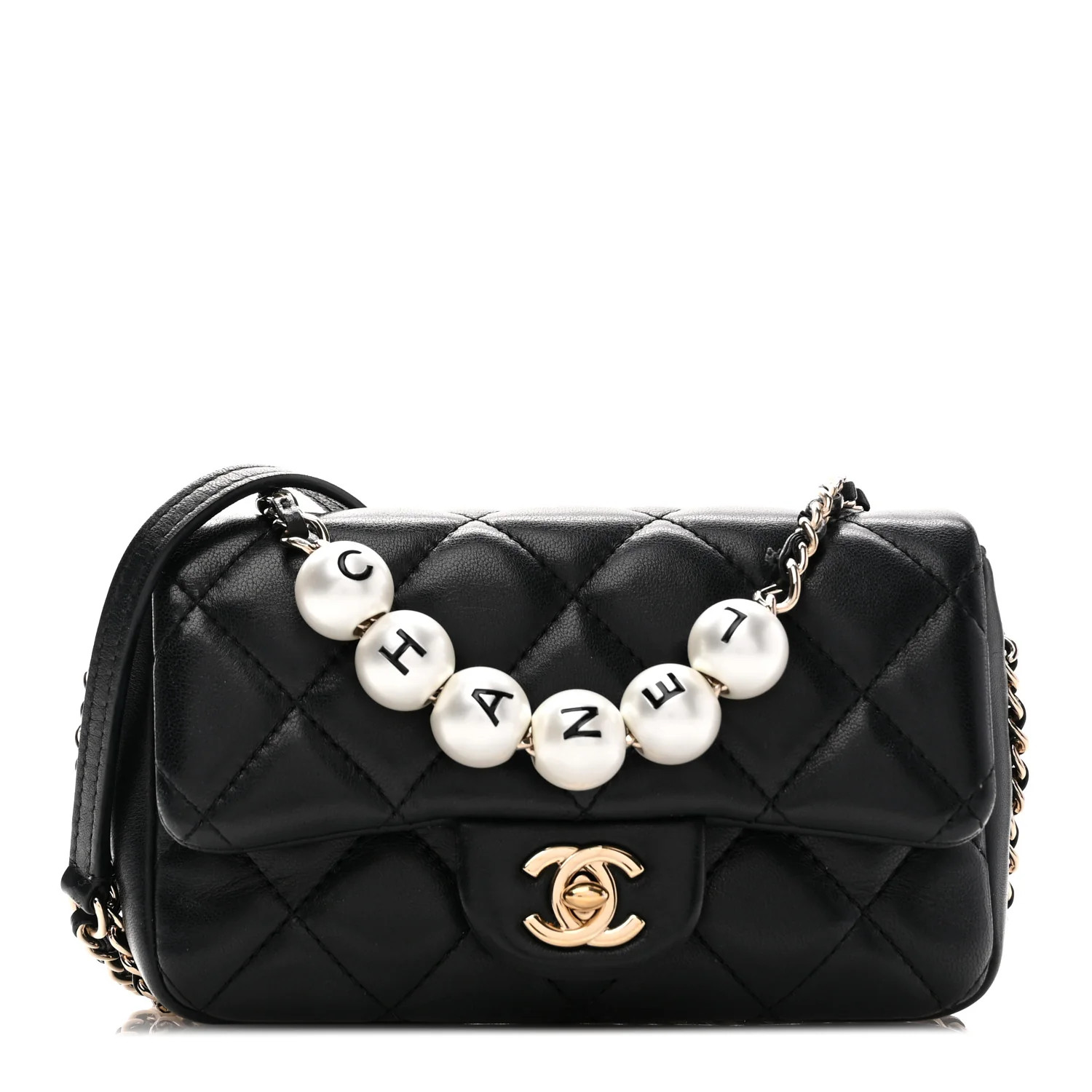 Lambskin Quilted Mini My Precious Flap Black | FASHIONPHILE (US)