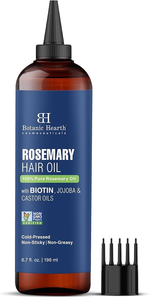 Botanic Hearth 100% Pure Rosemary Oil For Hair Growth Infused With Biotin | Hair Strenghtening Tr... | Amazon (UK)