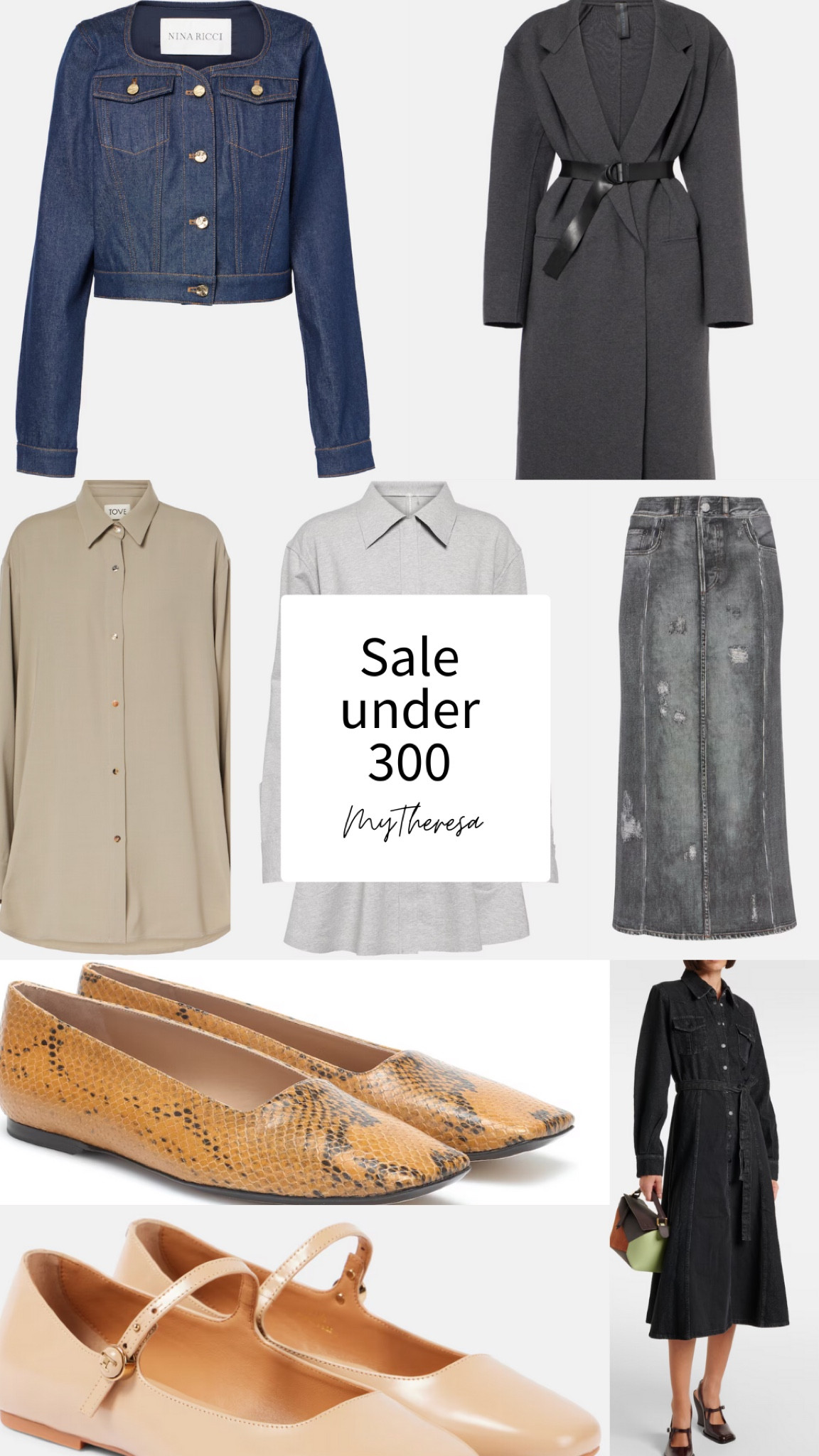 Picks from the MyTheresa sale for less than 300. Lots of great staples  

#LTKFashionMonth #LTKeurope #LTKsale