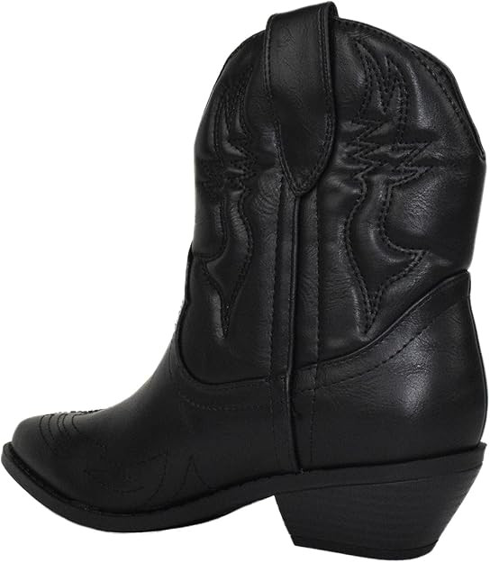 Soda Women Cowgirl Cowboy Western Stitched Ankle Boots Pointed Toe Short Booties Rigging-S | Amazon (US)