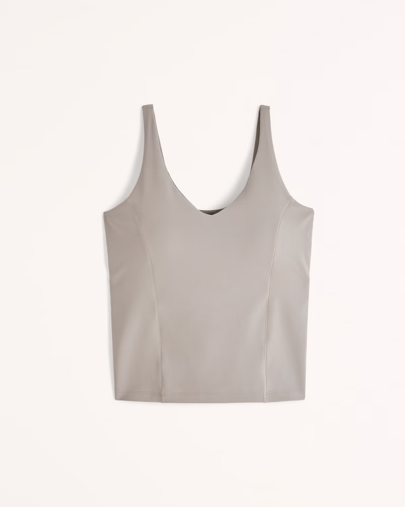 YPB studioSOFT Waist-Length V-Neck Slim Tank | Abercrombie & Fitch (US)