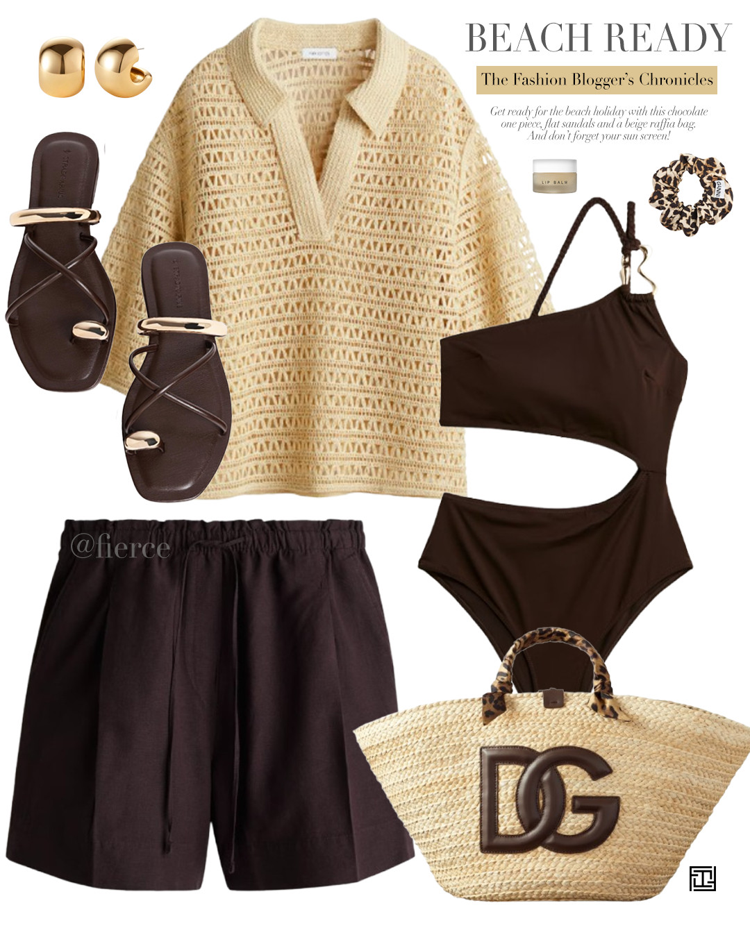 chocolate brown swim suit crochet top brown gold toe sandals chocolate brown linen shorts beige brown raffia tote bag resort wear vacation beach wear  swimwear outfit 

 

#LTKsummer #LTKluxury #LTKswimwear