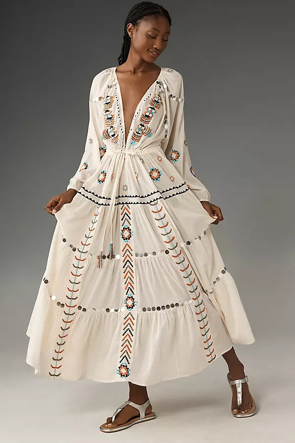 By Anthropologie Boho Embellished Kaftan | Anthropologie (US)