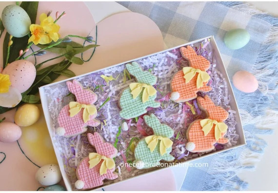 Easter Cookies Set-6 Easter Bunny Cookies Easter Gifts | Etsy | Etsy (US)