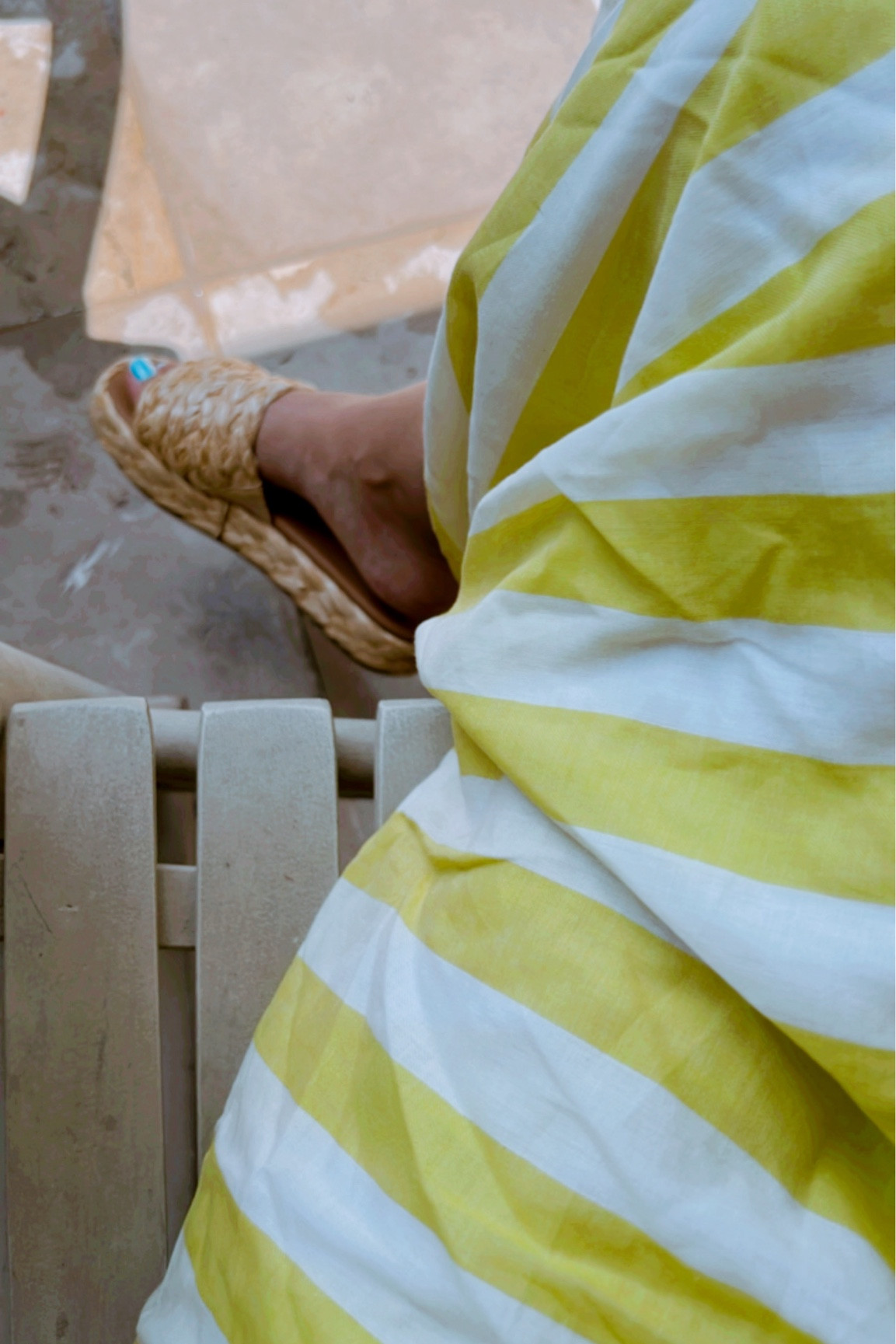 ☀️💛

#swim #coverup #sandals 

#LTKShoeCrush #LTKSummerSales #LTKSwim