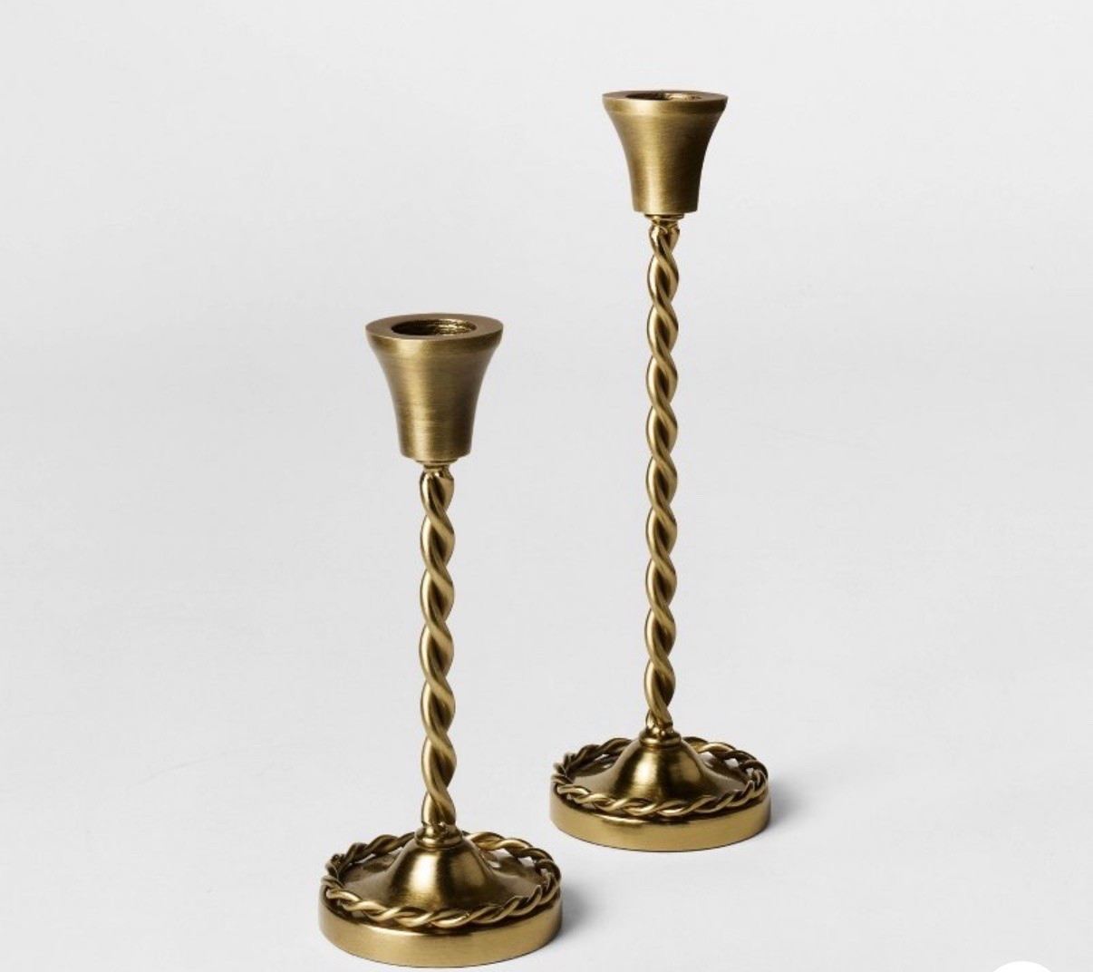 These candleholders are the definition of timeless elegance ✨🤍
Part of the new Studio McGee collection, they feature beautiful twisted detailing and a warm brass finish that adds character and charm to any space. Perfect for styling on a dining table, mantel, console, or coffee table, they bring that collected, designer-inspired look I love. A classic piece you'll enjoy season after season. #target #studiomcgee #homedecor