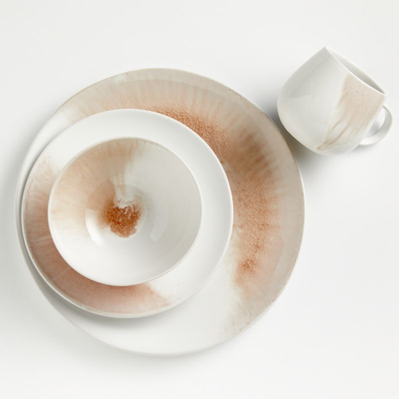 Ora Blush 4-Piece Place Setting + Reviews | Crate and Barrel | Crate & Barrel