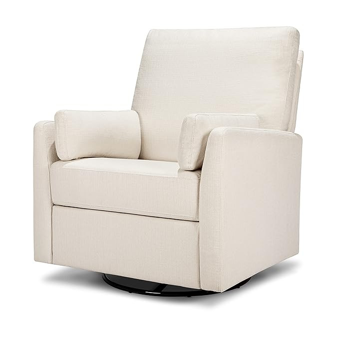 Carter's by DaVinci Ethan Swivel Recliner in Performance Cream Linen, GREENGUARD Gold & CertiPUR-... | Amazon (US)