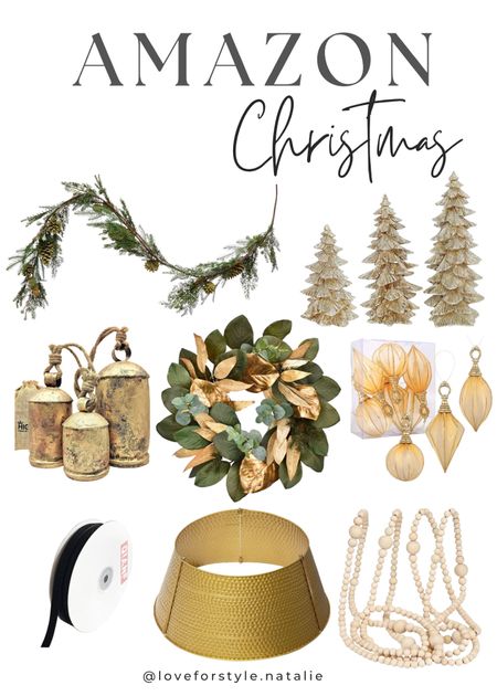 Amazon Christmas Decor 

#amazonholiday #golddecor #goldchristmastree #garland #holidaywreath

#LTKhome #LTKHoliday #LTKSeasonal