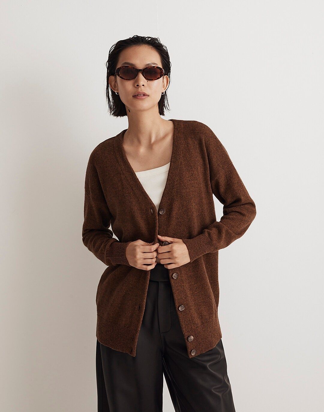 V-Neck Relaxed Cardigan | Madewell