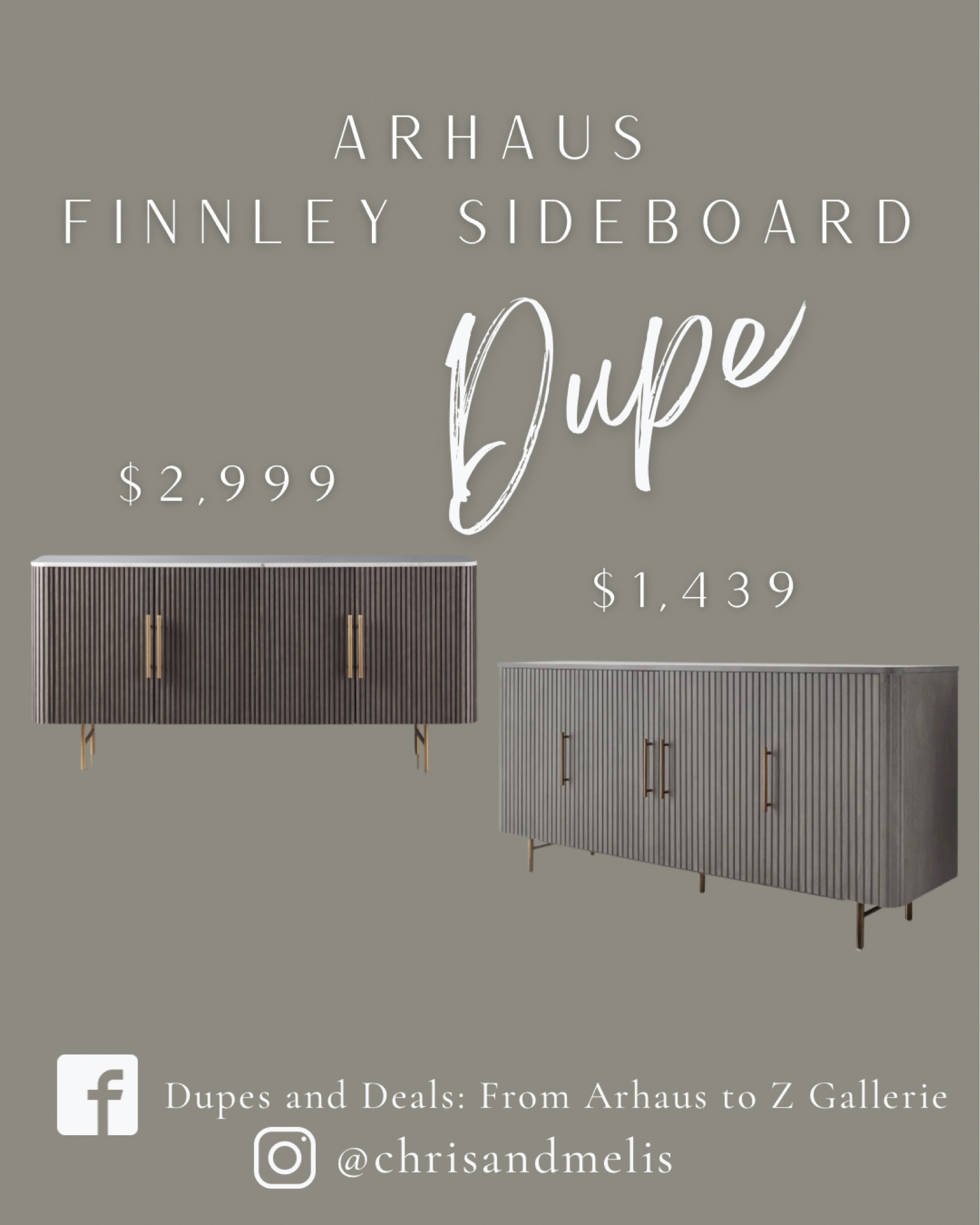 Finally a dupe for the Finnley gray sideboard from Arhaus! Our other Finnley dupes are linked in the post as well!


#LTKsalealert #LTKhome