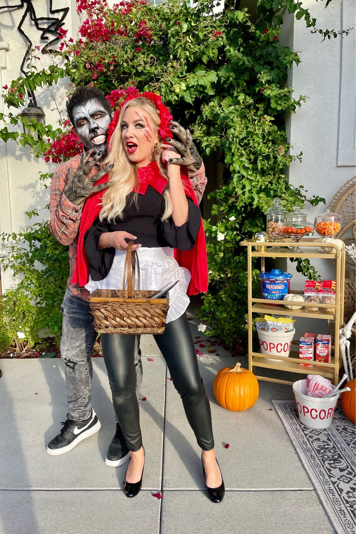 One of my favorite couples costumes! Little Red Riding Hood and her wolf. 

Halloween
Halloween costume
Amazon Halloween
Couples costume idea
Red Riding Hood 
