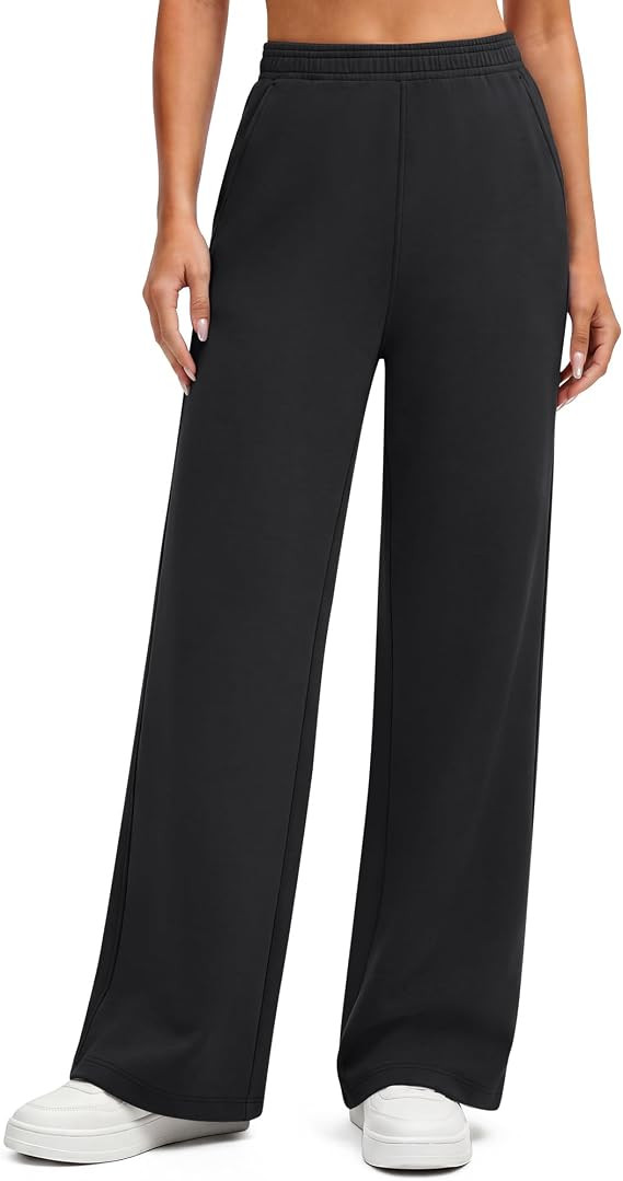 G4Free Smoofit Wide Leg Sweatpants for Women Narrow Elastic Waistband | Modal Soft Modal,Peach-fu... | Amazon (US)
