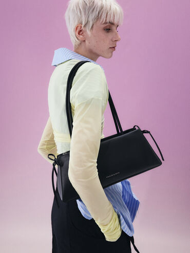 Hazel Bow Shoulder Bag
    
         - Noir | Charles & Keith UK