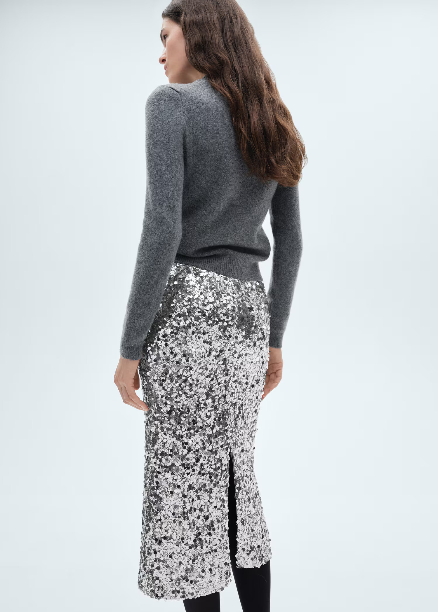 Sequin midi skirt - Women | MANGO USA | Mango (US/MX/AU)