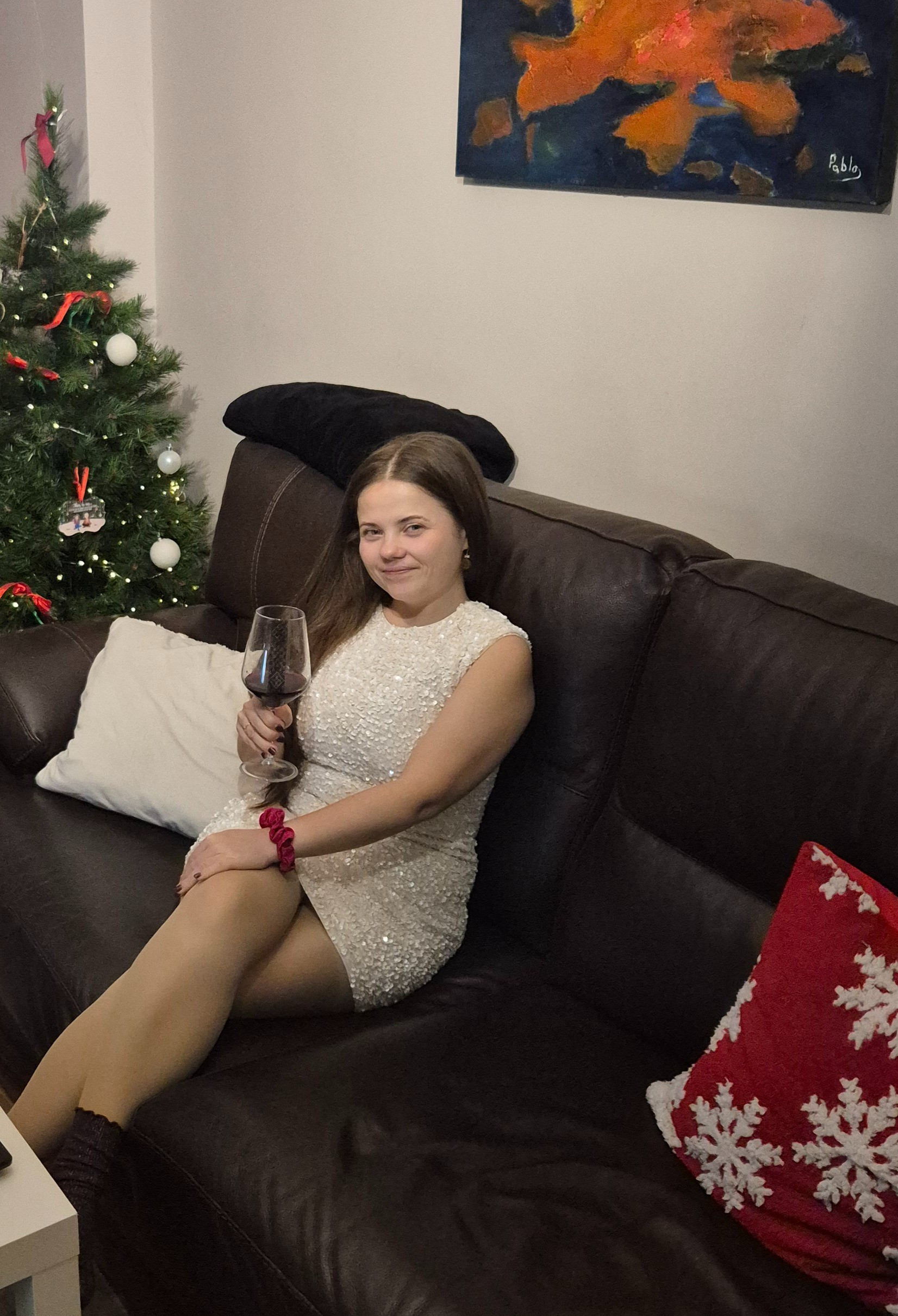 White sequin mini dress. I love the dress but the sequins do fall off from time to time.

#LTKMidsize #LTKPetite