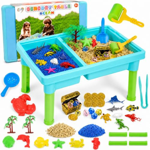 Carolart Ocean Sensory Table, Sand Table, Standing Sensory Bin | Amazon (US)