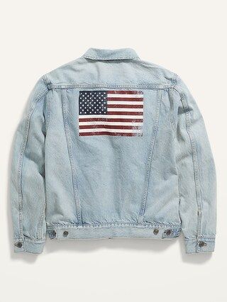 U.S. Flag Graphic Gender-Neutral Jean Jacket for Adults | Old Navy (US)