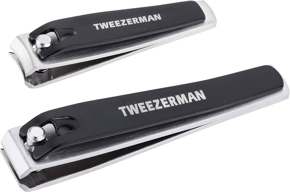 Tweezerman Stainless Steel Nail Combo Set with Fingernail and Toenail Clippers | Amazon (US)