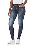 V.I.P. JEANS Women's Skinny Jeans, Vintage Dark Blue, 3 | Amazon (US)