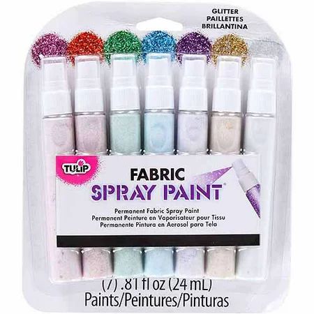 Tulip Fabric Mini Spray Paint Kit, Glitter | Walmart (US)