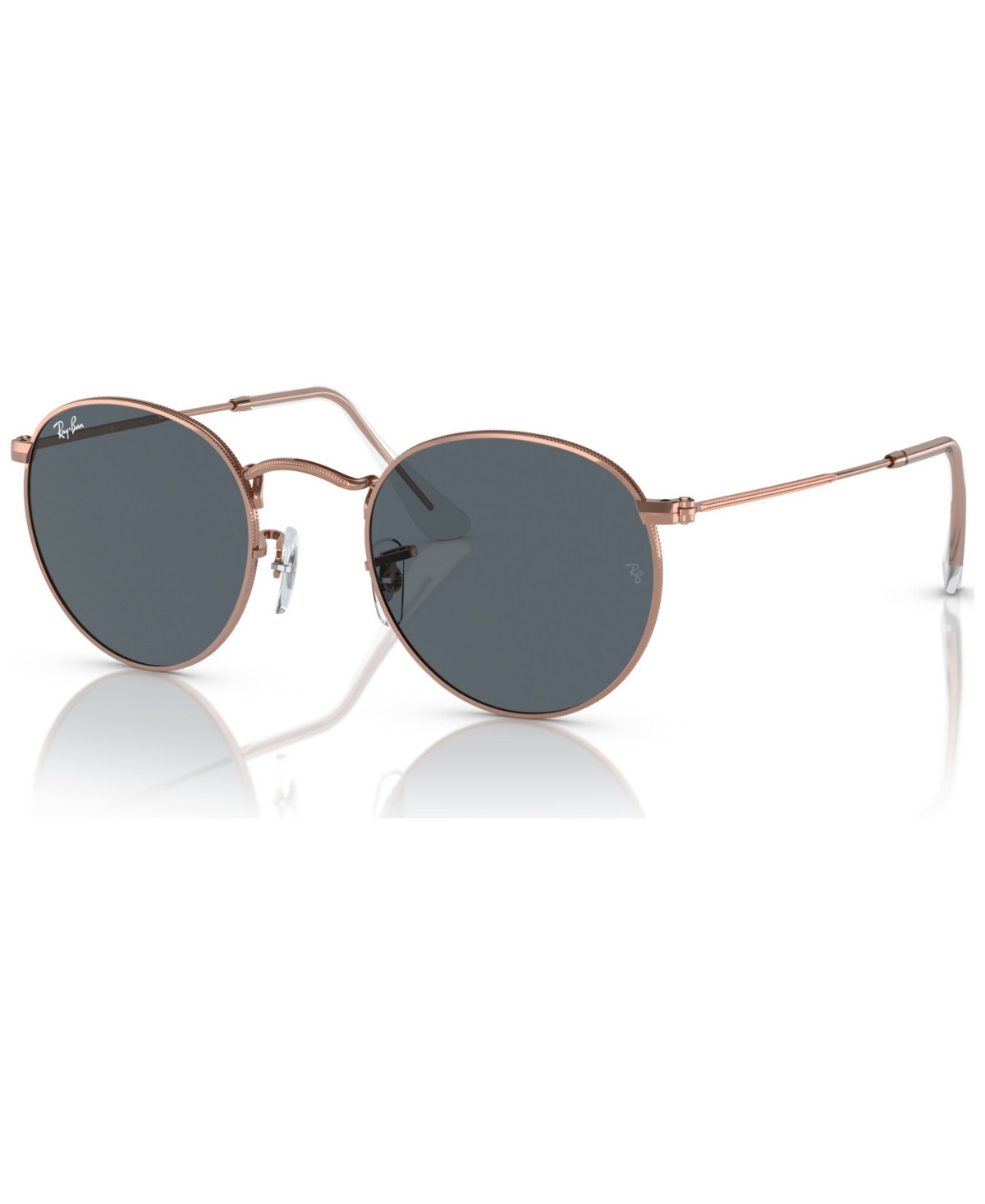 Ray-Ban Unisex Sunglasses, RB3447 Round Metal - Rose Gold Tone | Macy's