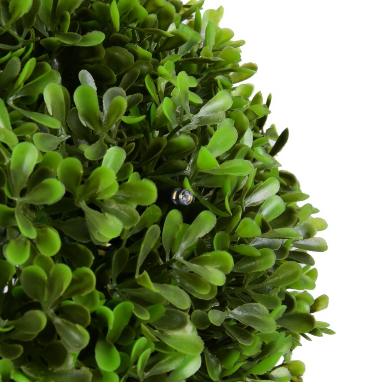 Better Homes & Gardens 17"H Topiary  Outdoor Round Decor with Solar Powered Warm White LED Lights... | Walmart (US)