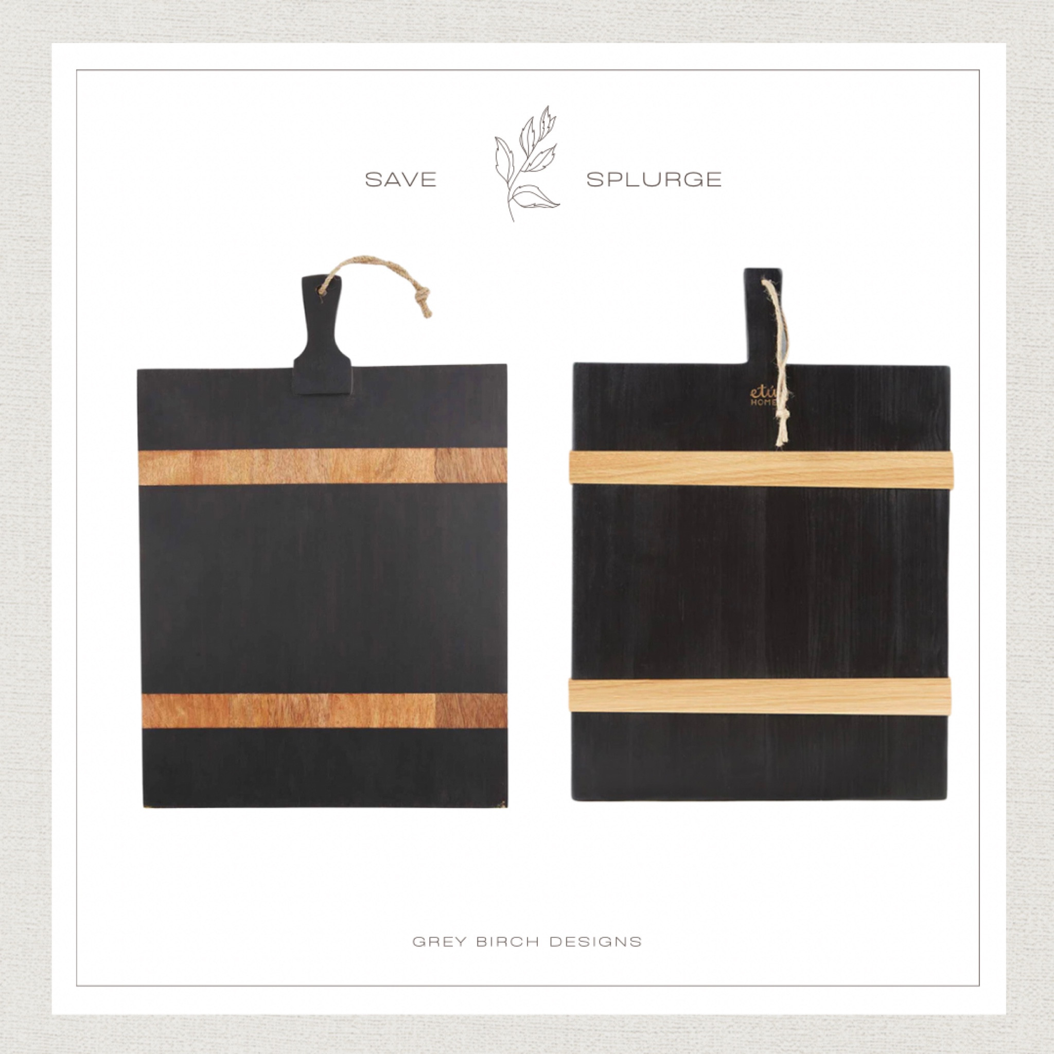 Save or splurge designer bread board cutting board charcuterie board 

#LTKunder100 #LTKsalealert #LTKhome