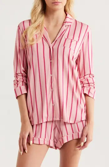 Moonlight Eco Long Sleeve Short Pajamas | Nordstrom