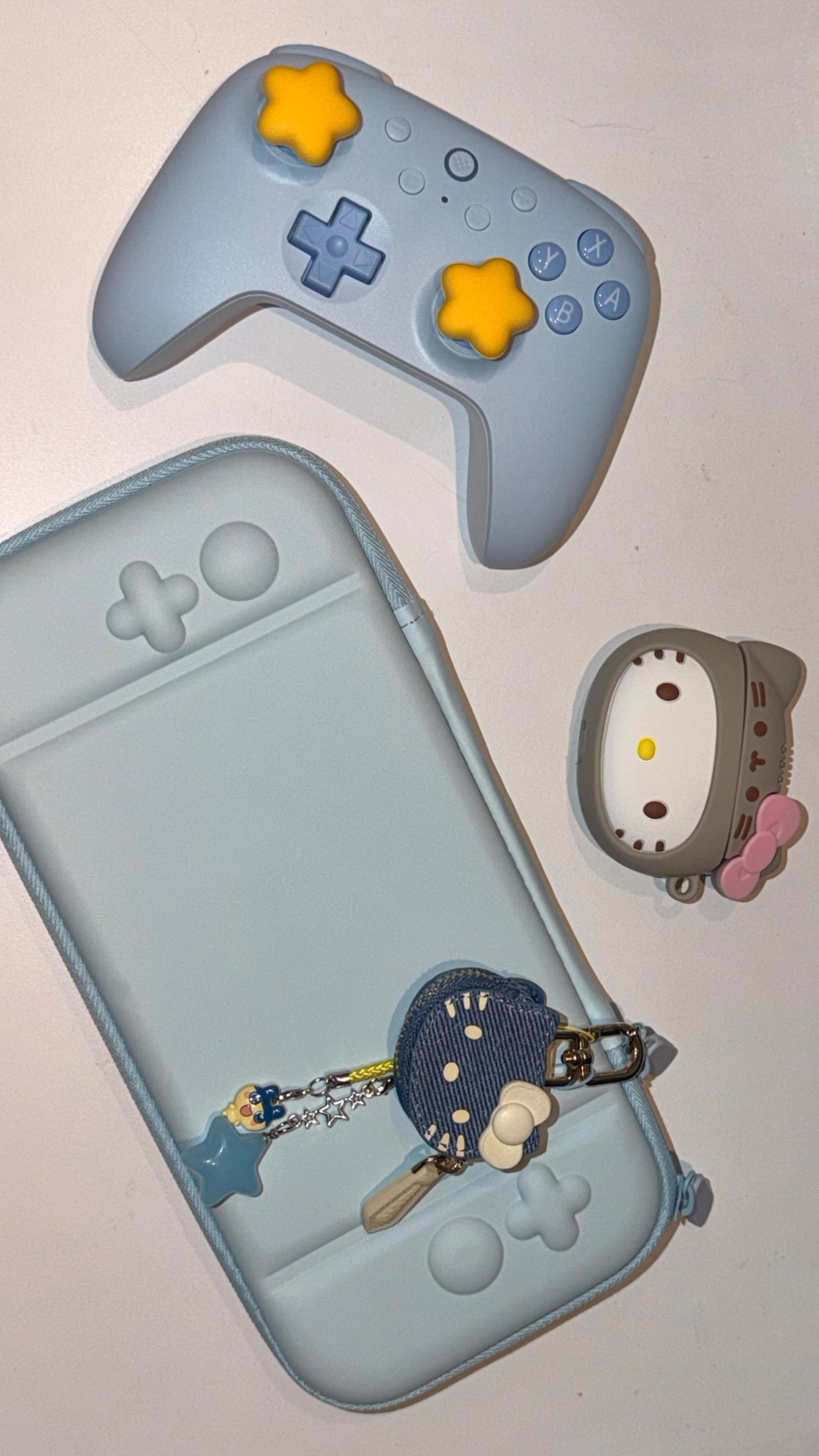 My favourite switch OLED accessories, decals, keychains, covers, carrying case, and Bluetooth affordable game controller 🎮 I wanted to collect keychains in all the games I played and I don’t know if that’s possible but we never get between a girl and her hobbies 🎀 I got SANRIO-fied after playing hello kitty island adventure. I can’t stop it. 

#LTKHome #LTKTravel #LTKselfcare