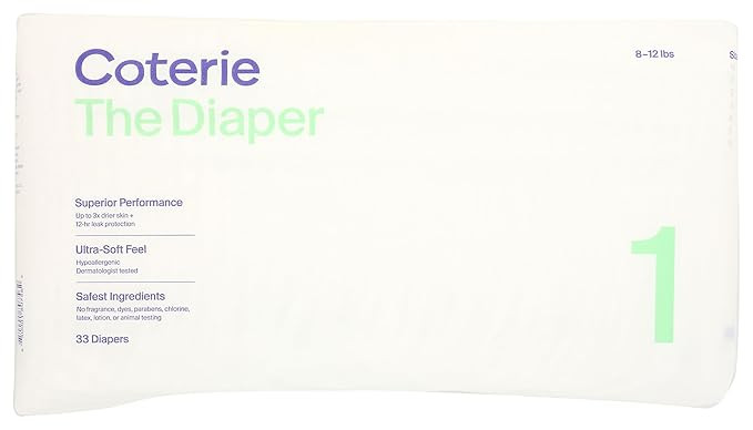 Amazon.com: Coterie Diapers Size 1, 33 CT : Baby | Amazon (US)