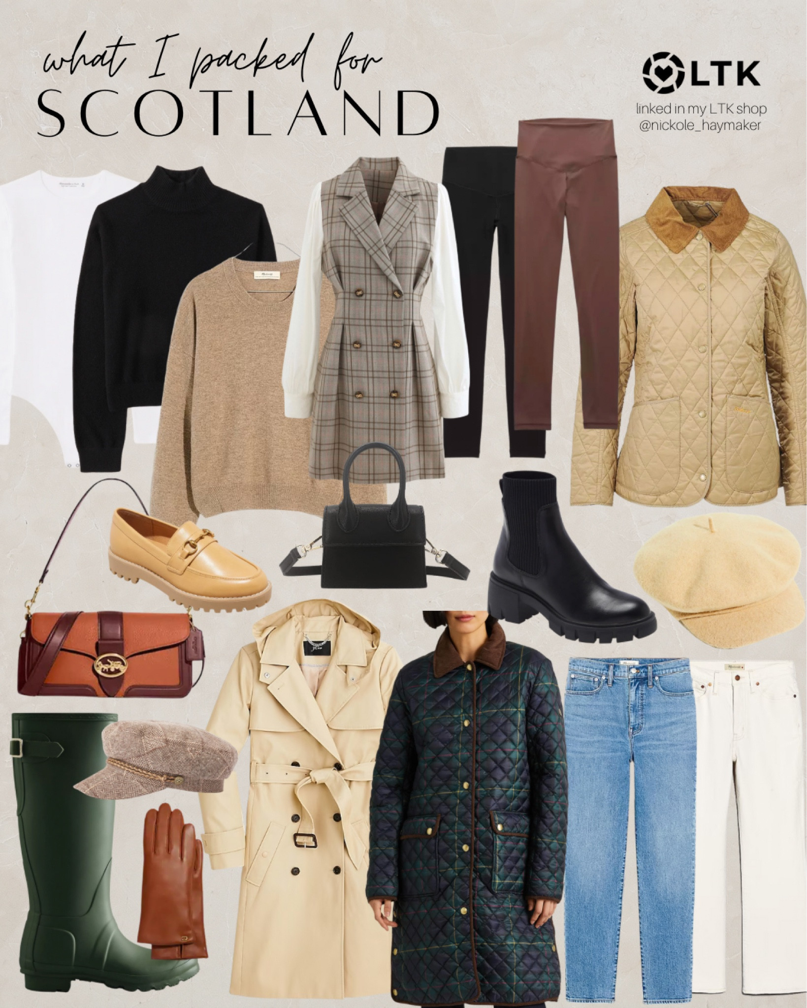 My scotland packing list - everything I packed is linked here 🏴󠁧󠁢󠁳󠁣󠁴󠁿✨🖤 

#scotland #travelpacking #packing #packinglist 

#LTKstyletip #LTKtravel #LTKeurope