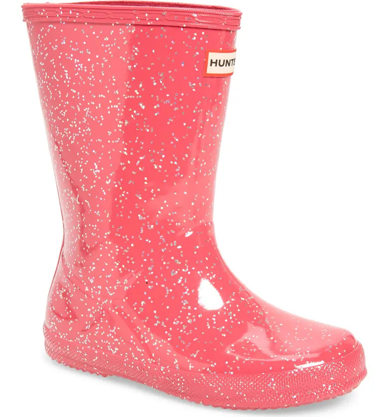 First Classic Giant Glitter Waterproof Rain Boot | Nordstrom