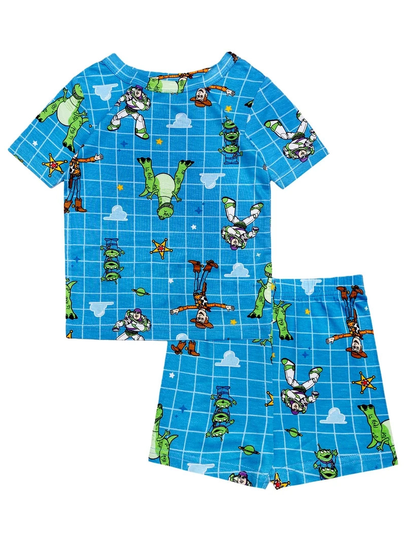 Character Toddler Viscose Tee and Short Sets Pajama Set, 2-Piece, Sizes 12M-5T | Walmart (US)