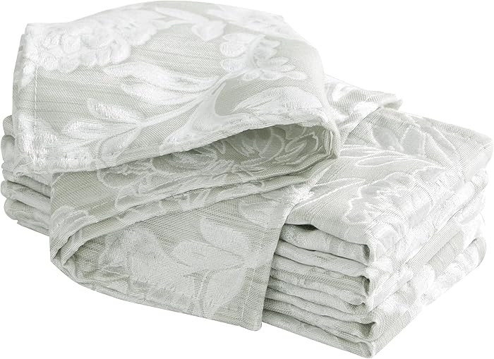 Laura Ashley Annaleigh Tablecloth Jacquard Fabric, Wrinkle Resistant for Dining, Holiday, Party, ... | Amazon (US)
