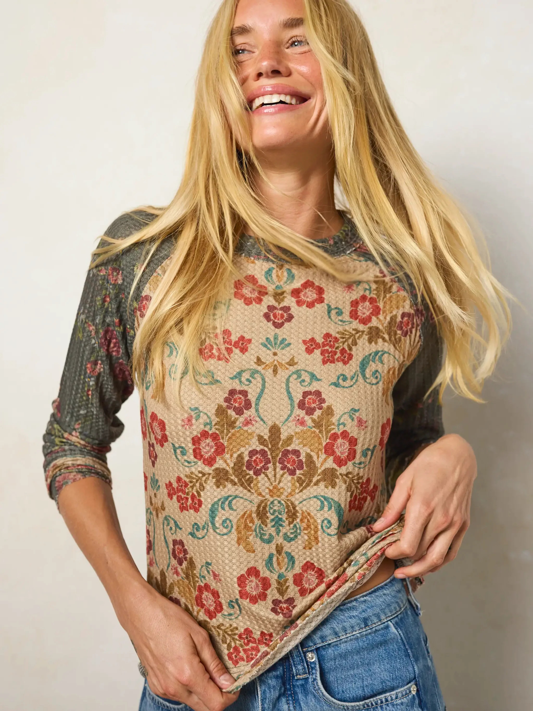 Elle Raglan Thermal Top | Natural Life