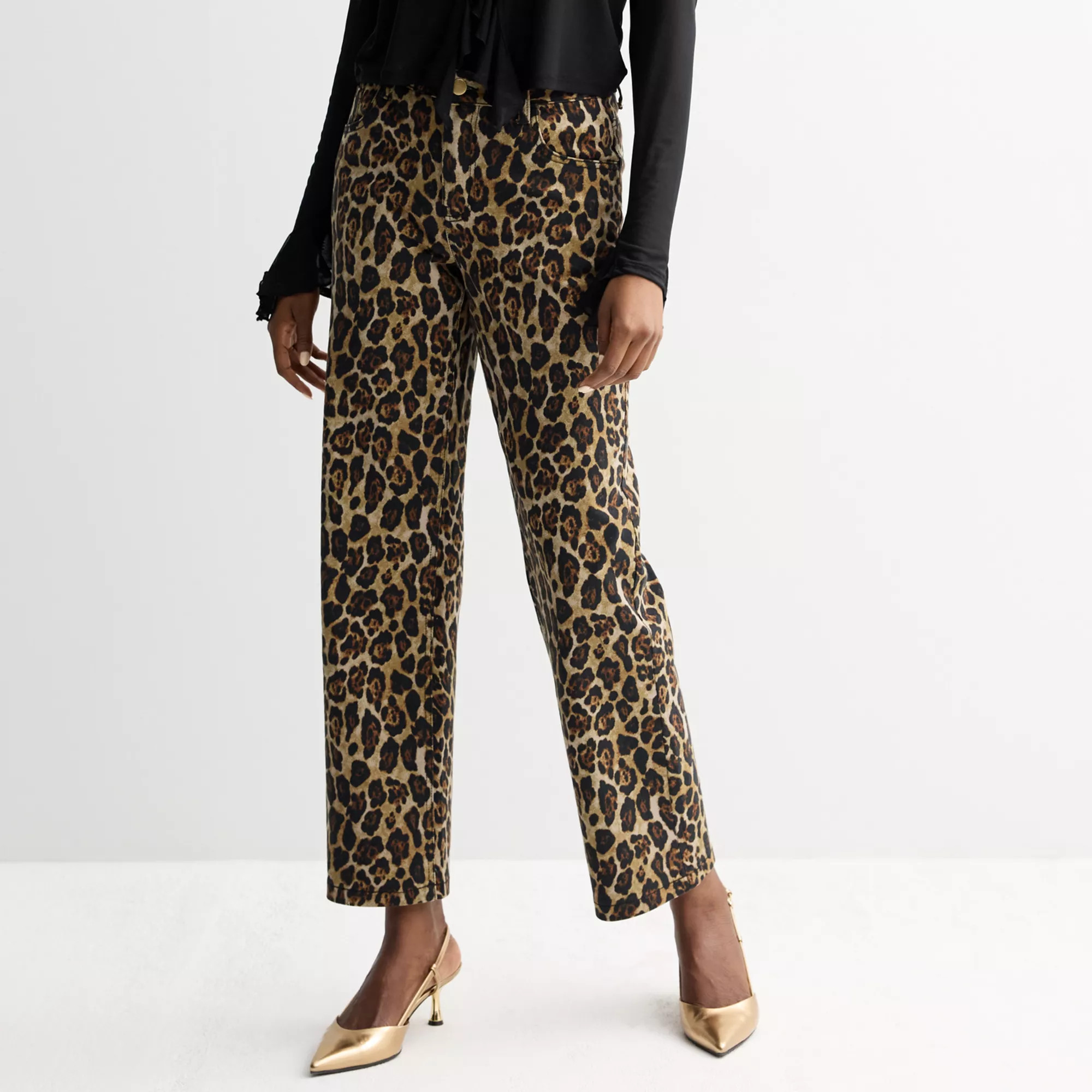 Women's Intempo Animal Print Straight Leg Pant | Kohl's