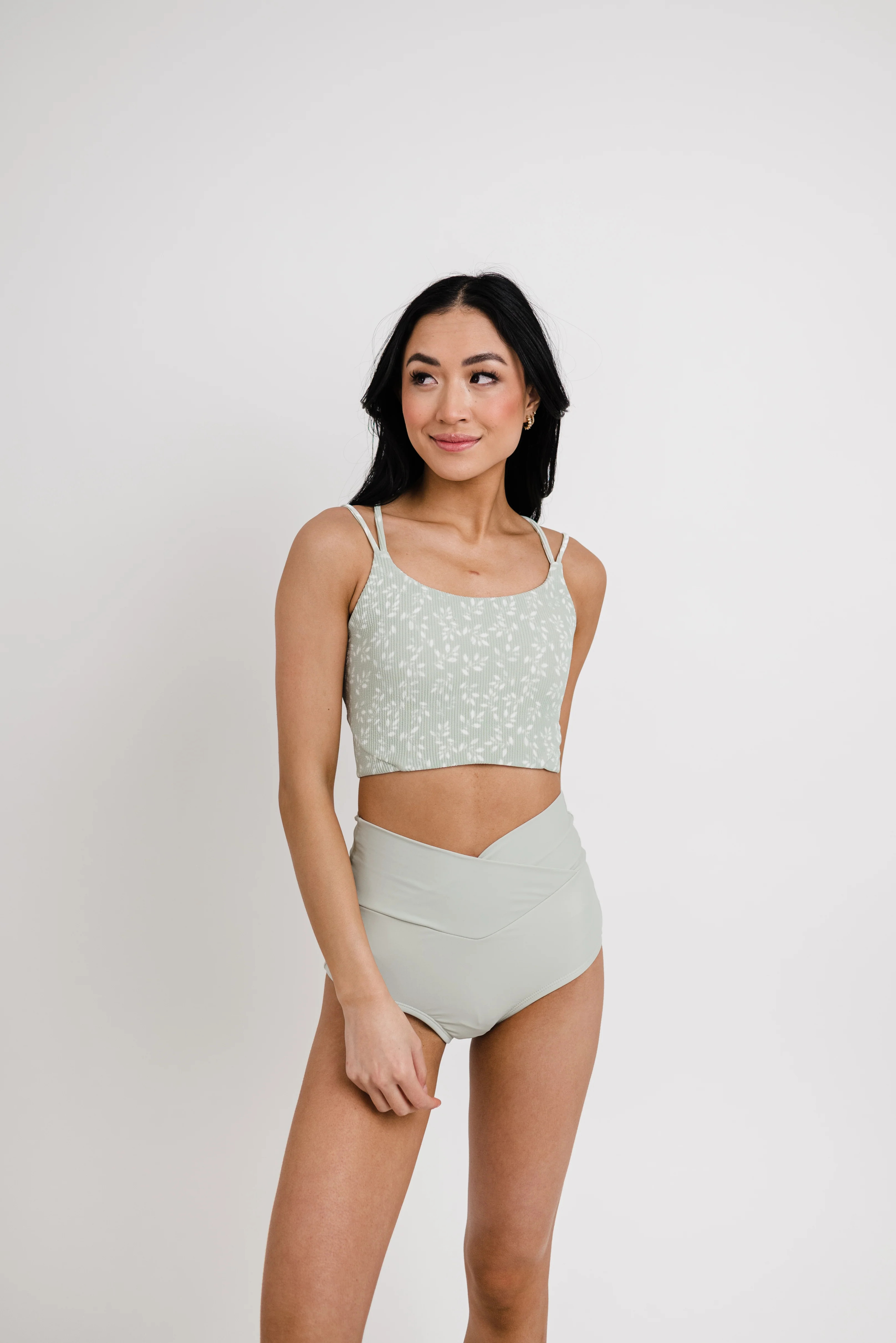 Destination Top | Sage Leaf | Final Sale | Coral Reef Swim