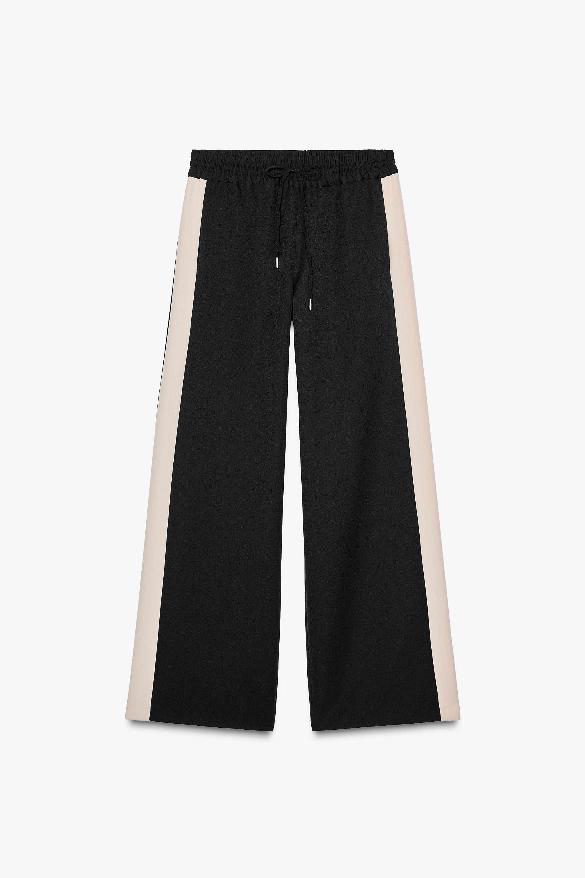 SIDE STRIPE WIDE LEG PANTS | Zara US