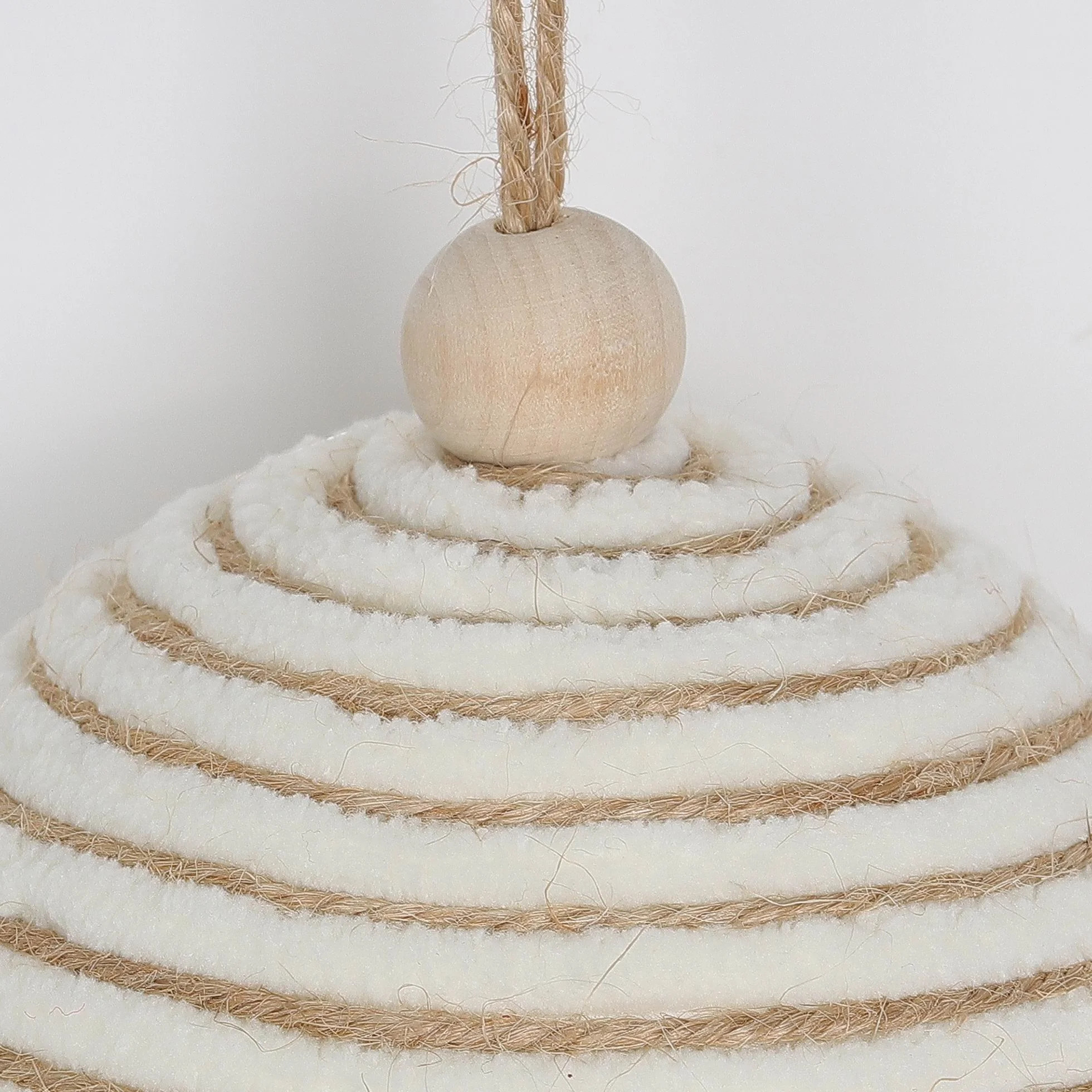 Fabric Ball Christmas Ornament, Beige, 4 in, by Holiday Time - Walmart.com | Walmart (US)