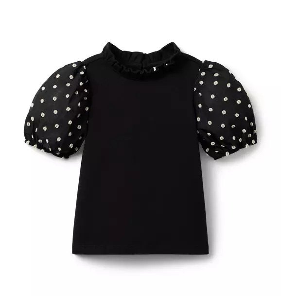Dot Puff Sleeve Top | Janie and Jack