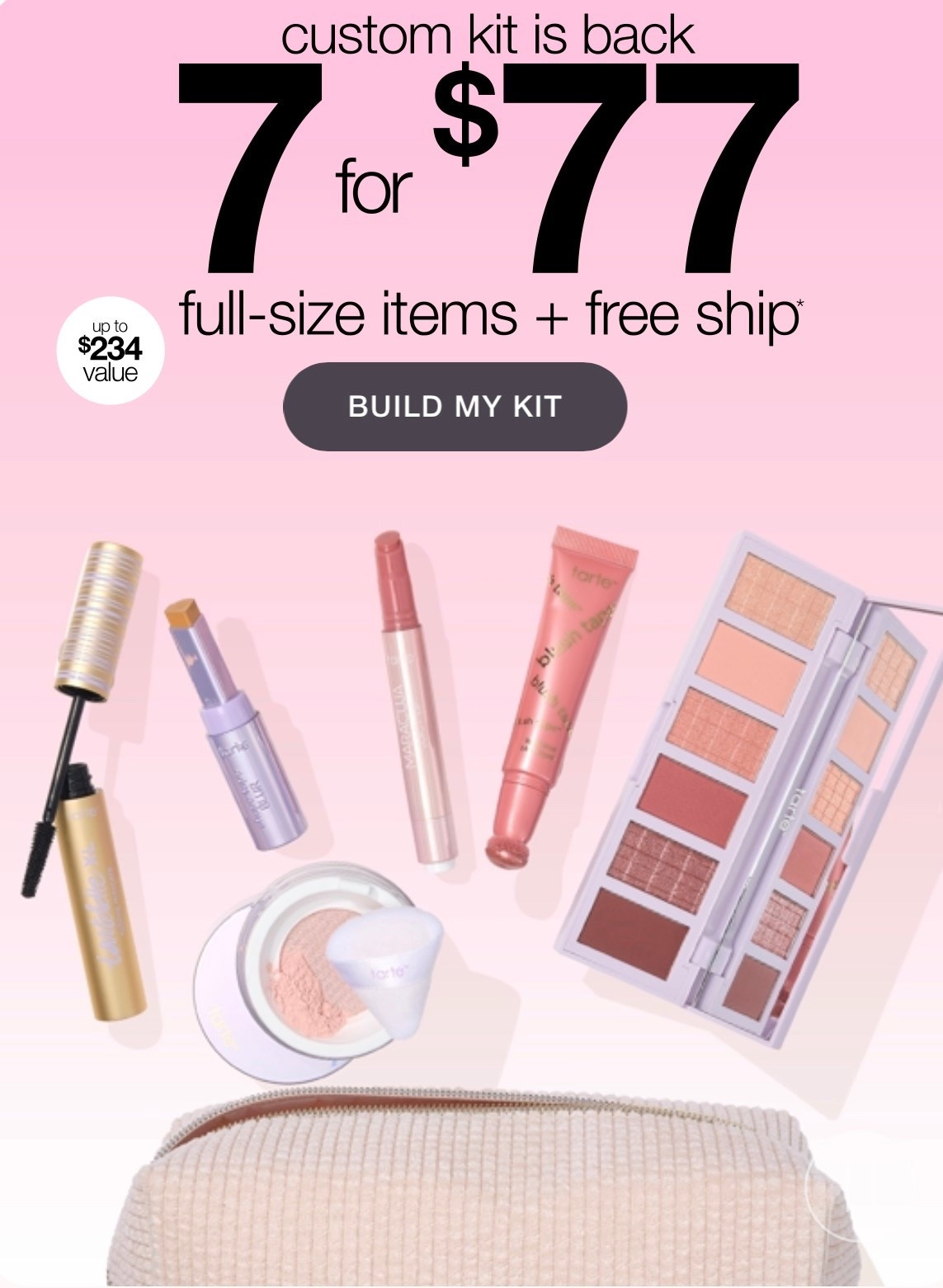 Hands down the best sale @Tarte does all year! I literally wait for this sale and then use the bag all year long and grab all my favs! Here is what’s in my bag 

vintage vibe makeup bag in pink
creaseless setting & brightening powder
yellow
maracuja juicy lip plump
primrose
shape tape™ concealer
22N light neutral
flower power Amazonian clay palette
Amazonian clay 12-hour blush
blushing bride
maneater™ mascara
black

#LTKmomlife #LTKSaleAlert #LTKBeauty