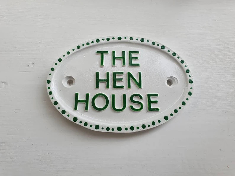 The Hen House Sign: Handmade Resin Plaque, Indoor/outdoor Decor - Etsy | Etsy (US)
