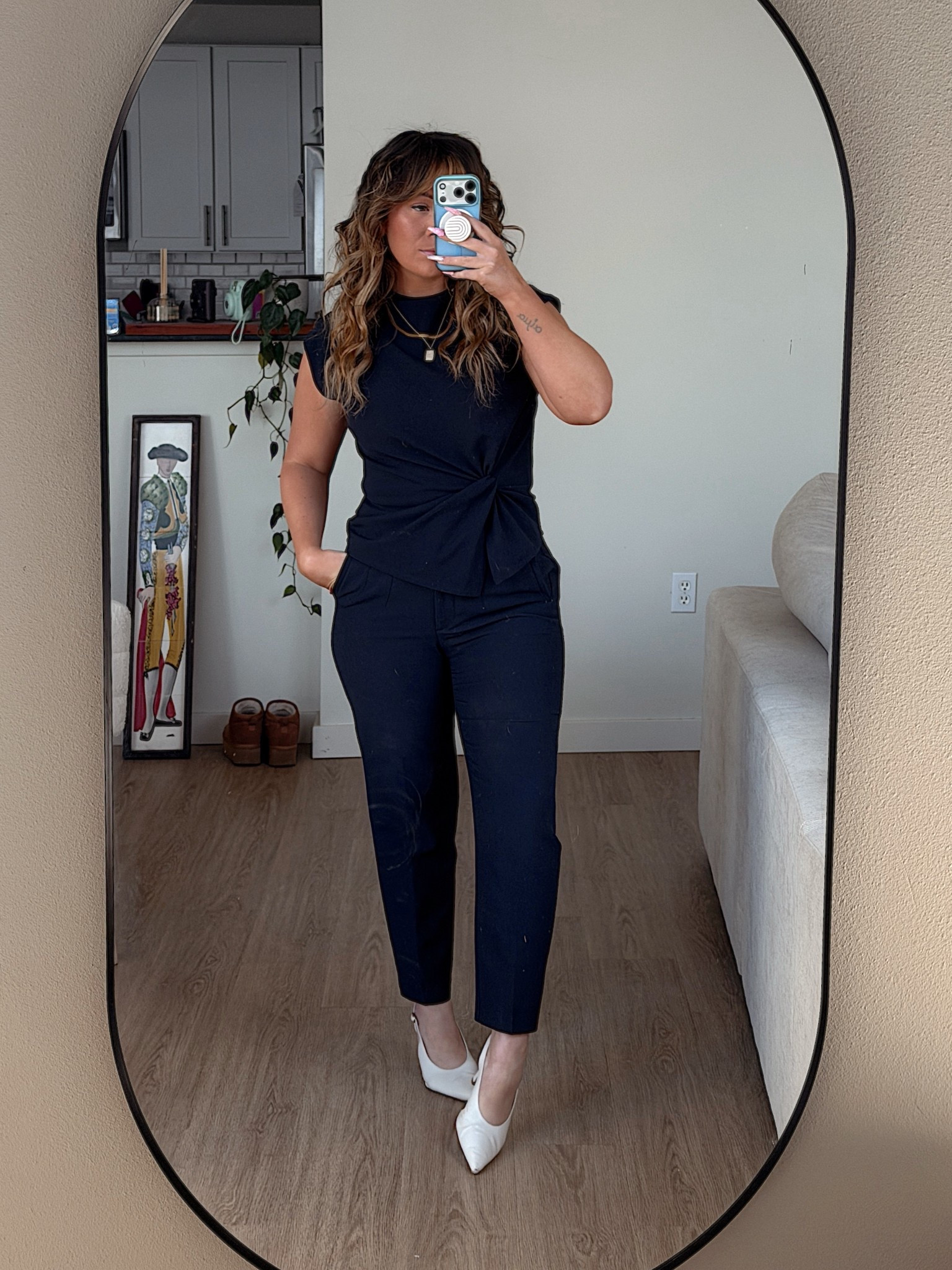 top - tanya taylor via rent the runway (use code RTRXKADY to save)
pants - zara
heels - naturalizer 