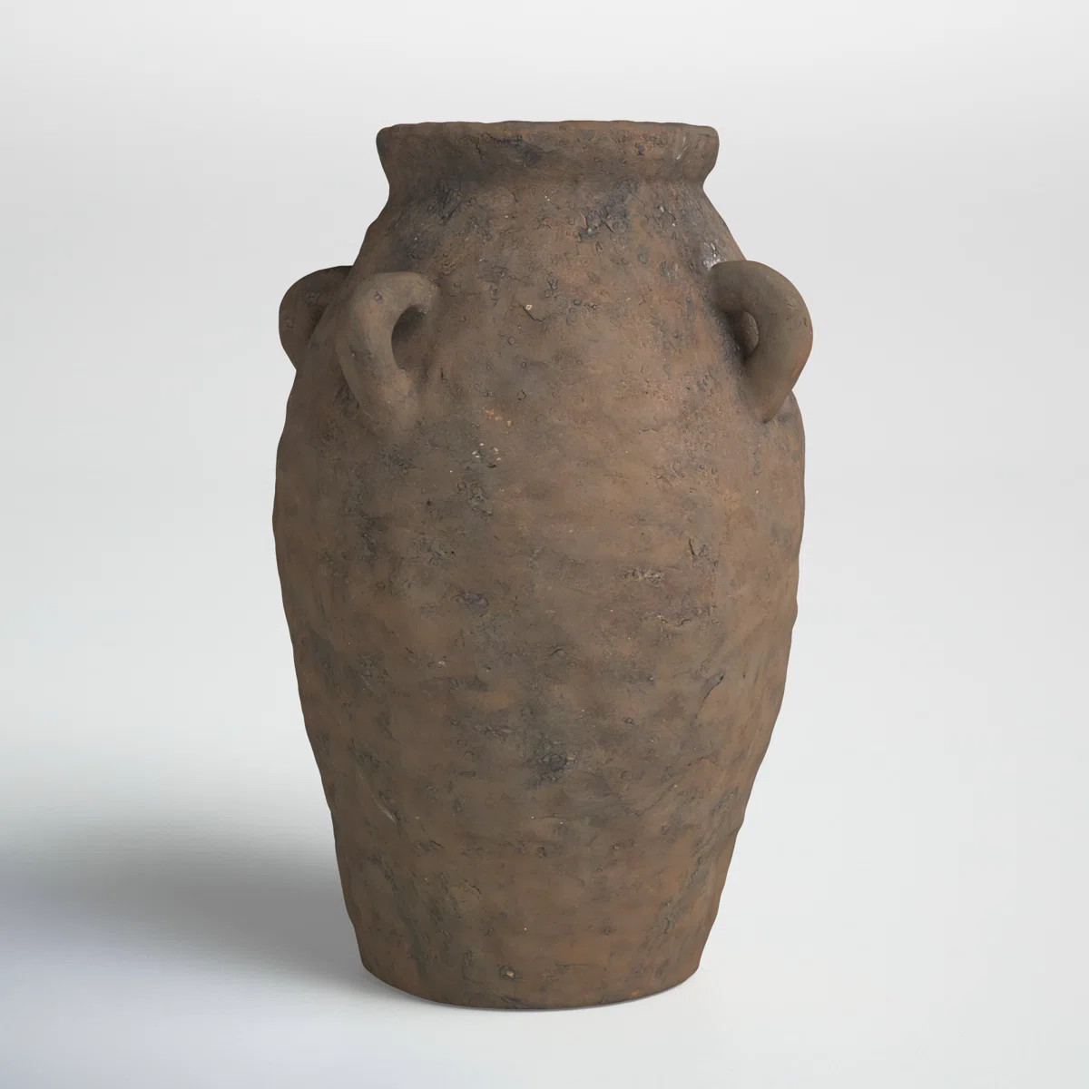 Ceramic Handmade Textured Decorative Vase with Four Handles | Wayfair North America