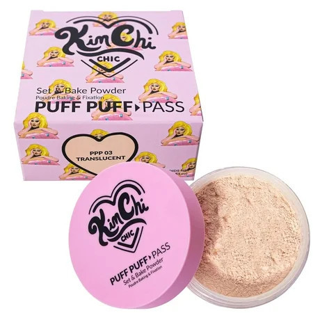 Kimchi Chic Beauty Puff Puff Pass Set and Bake Setting Powder for Makeup, Extra Fluffy Loose Face Powder Poof, Soft Natural Face Makeup for Uneven Skin Tone, 03 Translucent | Walmart (US)