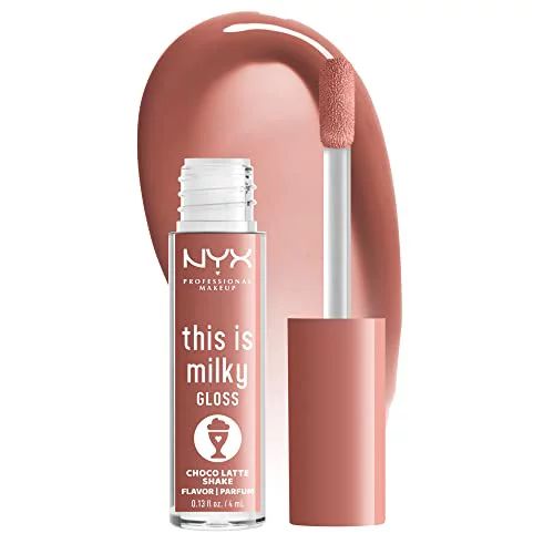 NYX PROFESSIONAL MAKEUP This Is Milky Gloss, Lip Gloss with 12 Hour Hydration, Vegan - Choco Latt... | Walmart (US)
