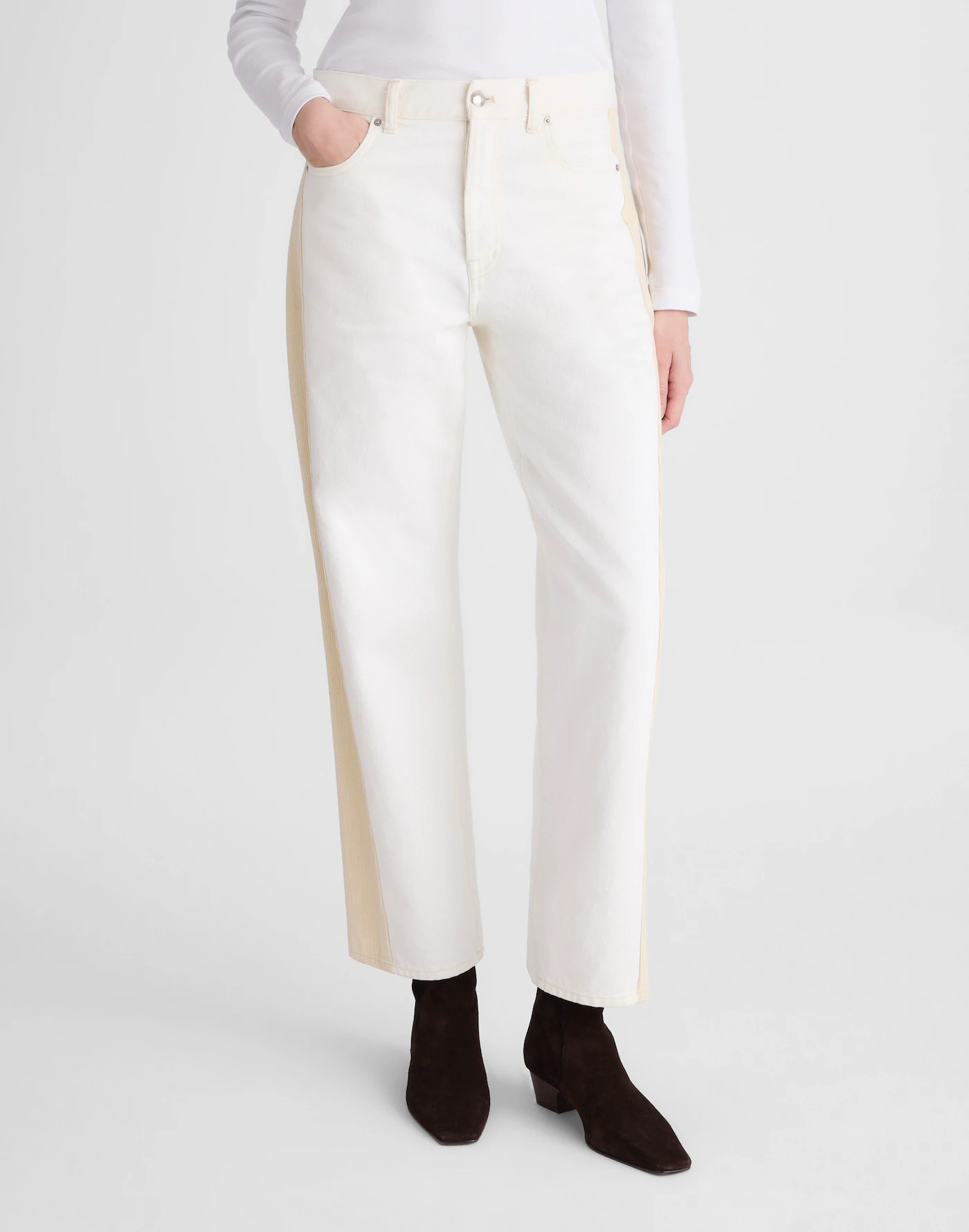 Pieced Barrel-Leg Jeans | Madewell