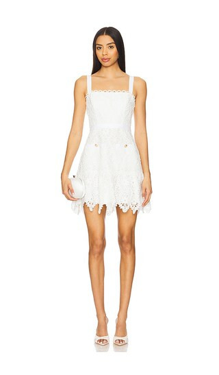 SAYLOR Verena Dress in White. - size S | Revolve Clothing (Global)