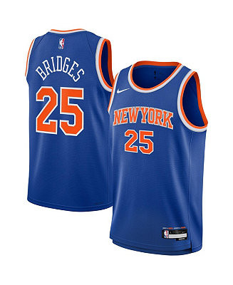 Big Boys and Girls Mikal Bridges Blue New York Knicks Swingman Jersey - Icon Edition | Macy's